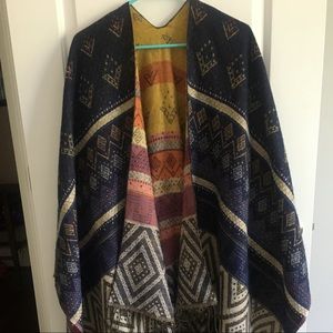 🍁 Reversible Tribal Print Blanket Cardigan 🍁